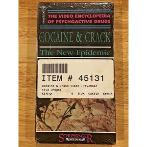 Cocaine & Crack: The New Epidemic (VHS, 1991, Schlessinger Media) NIP NEW Sealed